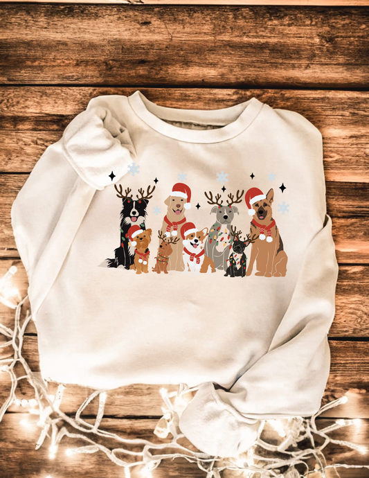Christmas Pups Crewneck Sweatshirt