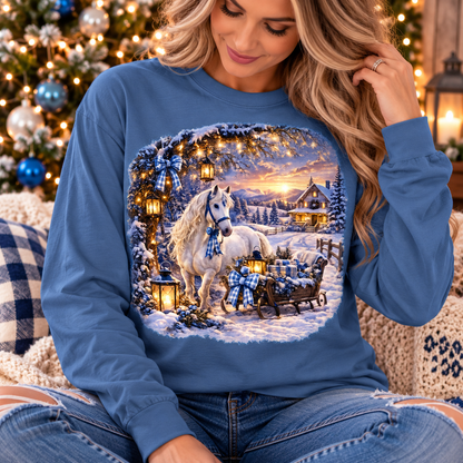 A Country Christmas In Blue
