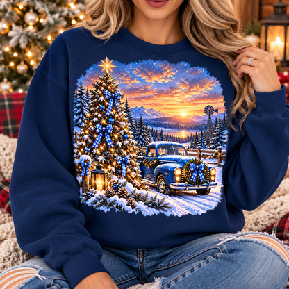 A Country Christmas In Blue