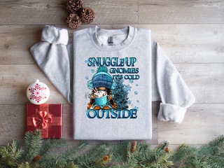 Snuggle Up Gnomies Crewneck Sweatshirt